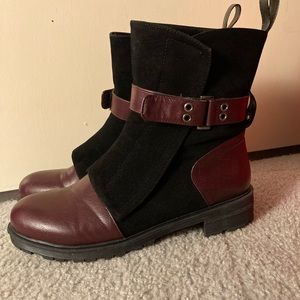 Velcro Strapped Ankle Boots